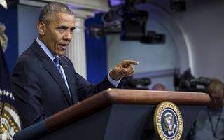 WASHINGTON. De verkiezing van Obama tot eerste zwarte president zou de opkomst van extreemrechts hebben versterkt. beeld AFP, Zach Gibson