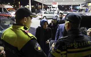De Turkse minister Kaya veroorzaakte zaterdag een rel door ongewenst naar Rotterdam te komen. beeld ANP