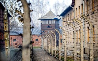 In de jaren 1940-1945 zijn 102.000 van de in totaal 140.000 in Nederland wonende Joden vermoord in Auschwitz (foto), Sobibor en andere kampen. beeld ANP, Remko de Waal
