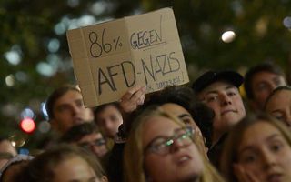 Protest tegen AfD in Berlijn. beeld EPA