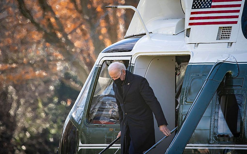 De Amerikaanse president Joe Biden. beeld EPA, Al Drago