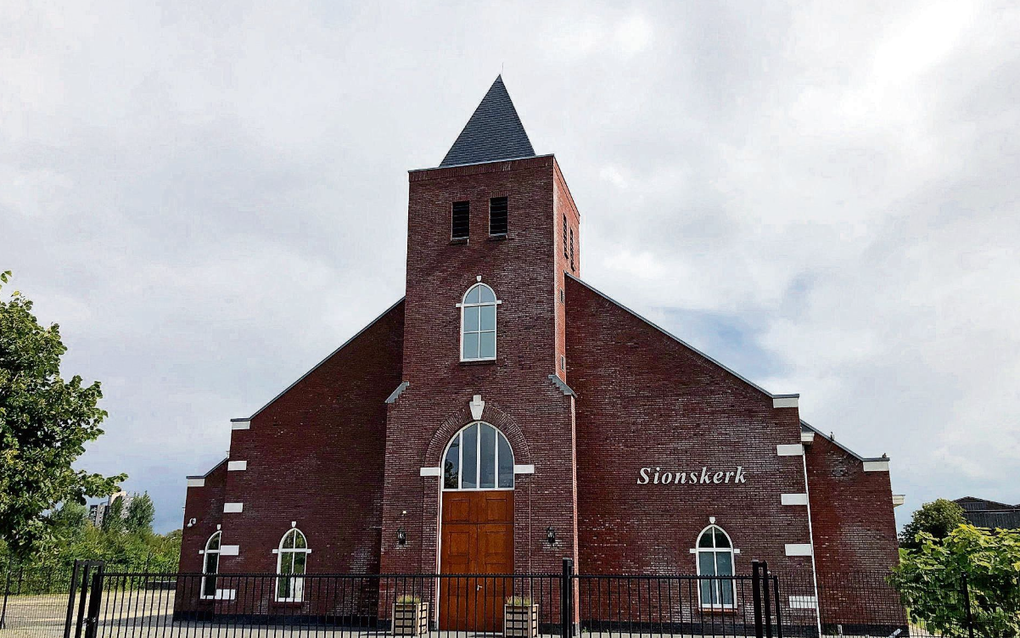 De Sionskerk van de hersteld hervormde gemeente in Ridderkerk. beeld RD