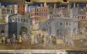 We zullen werk weer moeten gaan zien als de vreugdegerichte bezigheid van samenwerking, waar het fresco van Lorenzetti op duidt. beeld Wikimedia Commons