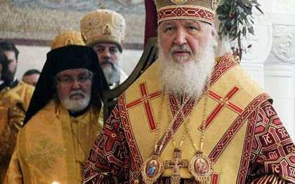 Patriarch Kirill tijdens een bezoek aan Zwitserland in 2016. beeld EPA, Walter Bieri