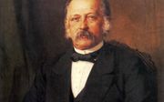 Theodor Fontane op een schilderij van Theodor Fontane Carl Breitbach (1883). beeld Wikimedia