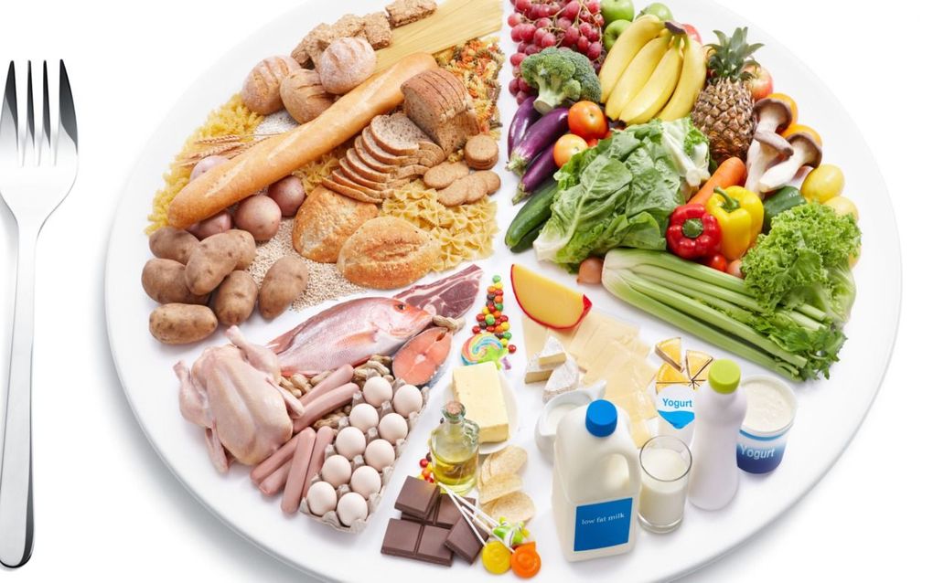 „Voor een goede darmwerking zijn vezelrijke producten en voldoende eiwitten, vitamines en mineralen nodig. De bekende ”Schijf van Vijf” is hierbij een goed hulpmiddel.” beeld ”a love 4 health”