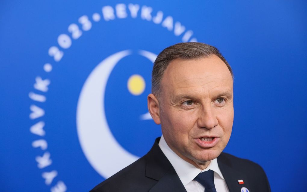 De Poolse president Andrzej Duda. beeld EPA, Leszek Szymanski