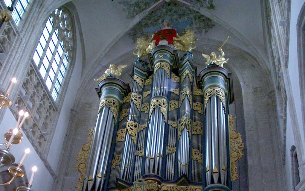 Het orgel van de Grote Kerk in Breda. Foto Wikimedia