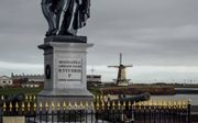 Het standbeeld van zeeheld Michiel de Ruyter in Vlissingen.  beeld Shinji Otani