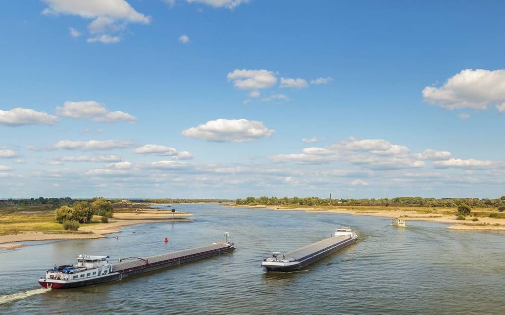Tijdens de extreme droogte van 2018 belemmerde de lage waterstand