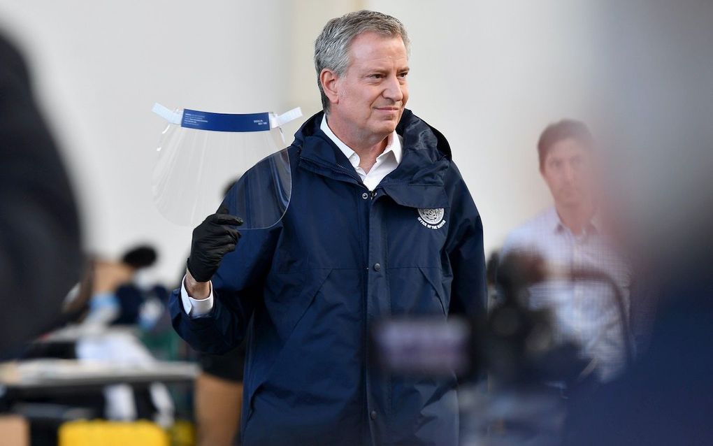 Bill de Blasio, de burgemeester van New York. beeld AFP