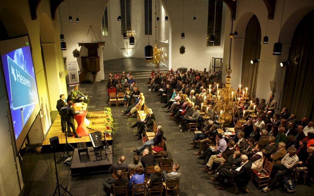 Debatavond in Utrecht over de hel. Foto Sjaak Verboom