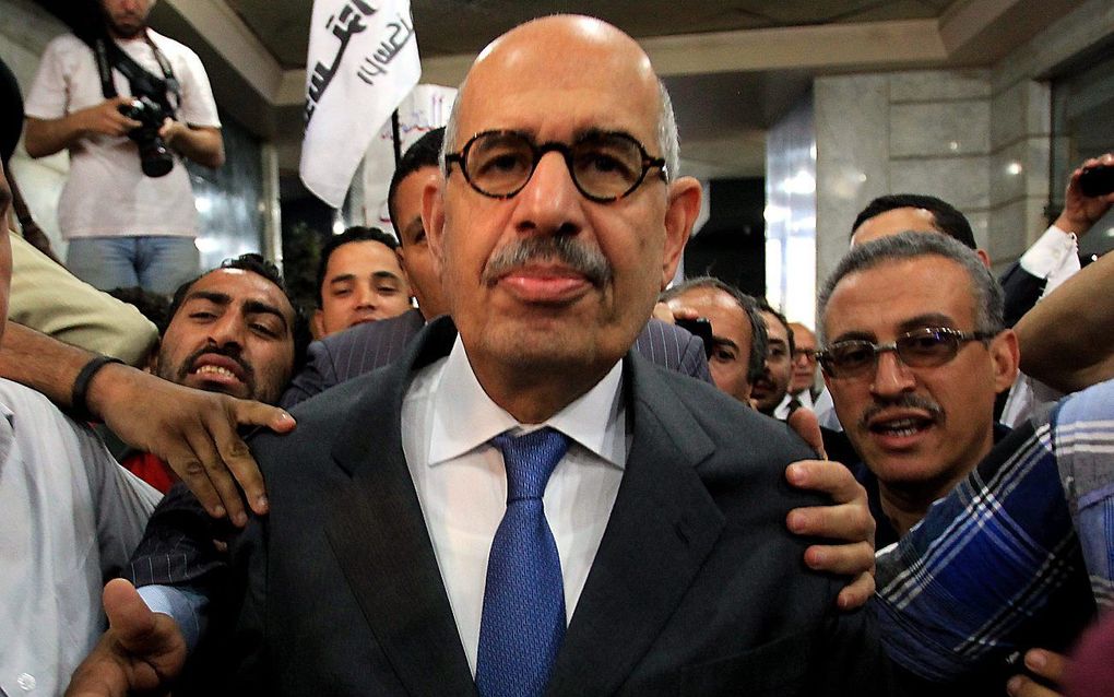 De Egyptische oppositieleider Mohamed ElBaradei.  Foto EPA