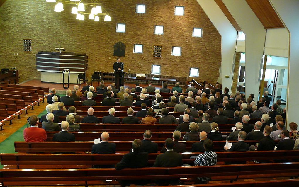 De christelijke gereformeerde en hervormde mannenverenigingen in de regio Noord-Veluwe en IJssel­delta hielden zaterdag een themadag. Foto RD