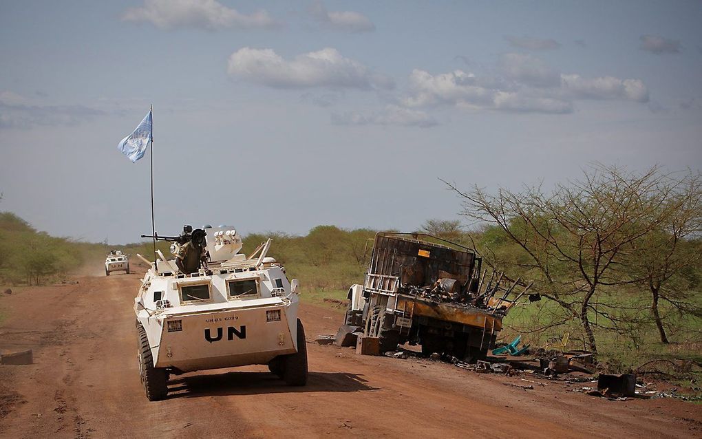 VN-militairen in Sudan. Foto EPA