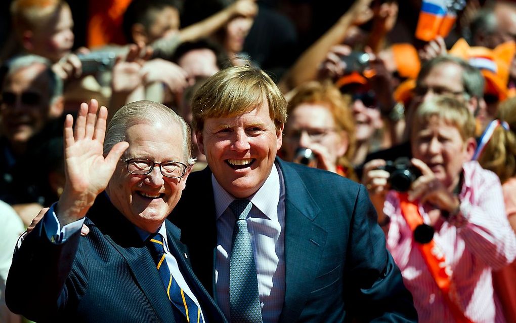 Pieter van Vollenhoven en Prins Willem Alexander. Foto ANP