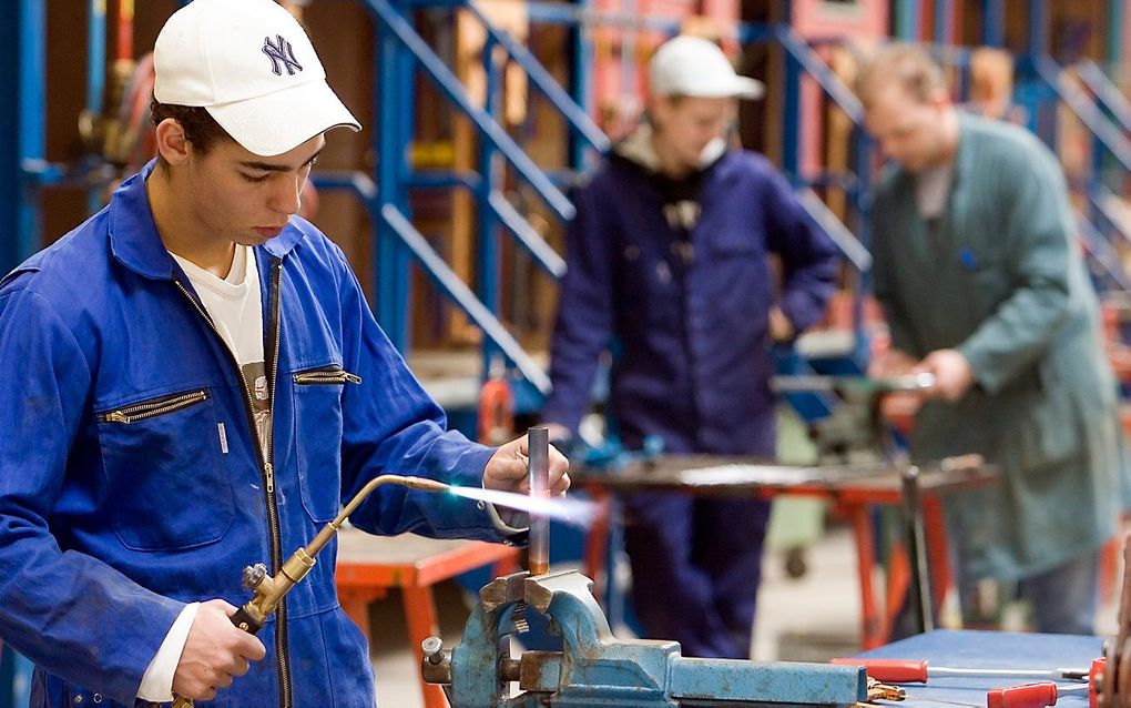 Jongens domineren in techniek. Foto ANP