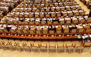 Vergadering van het Birmese Parlement. Foto EPA