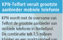 KPN-Telfort veruit grootste aanbieder mobiele telefonie. RD/ANP