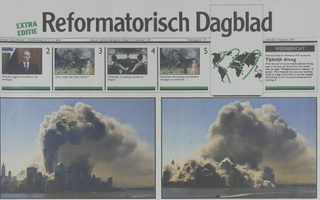 De voorpagina van de extra editie van 12 september 2001. beeld RD