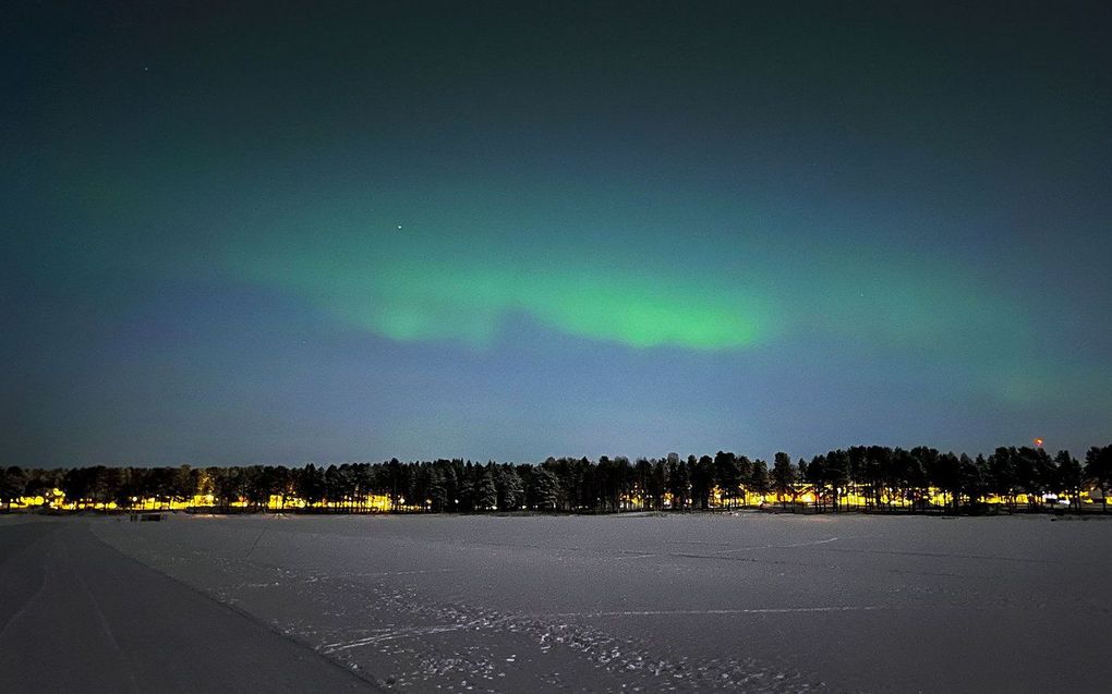 Noorderlicht in Zweden. beeld AFP, Jakob Roland