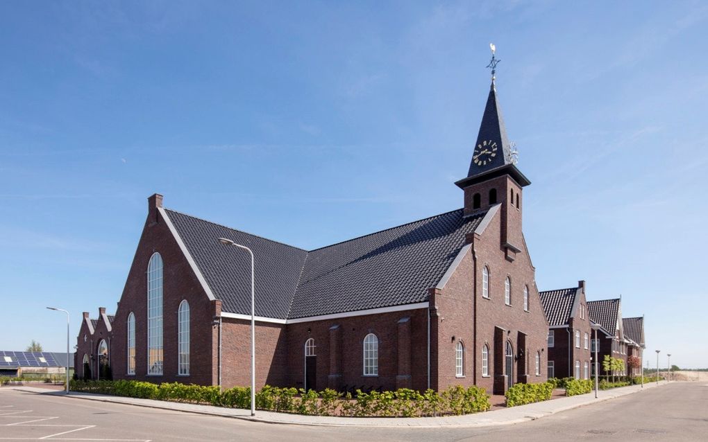 Het kerkgebouw van de hersteld hervormde gemeente (hhg) Waarder-Driebruggen. beeld hhg Waarder-Driebruggen