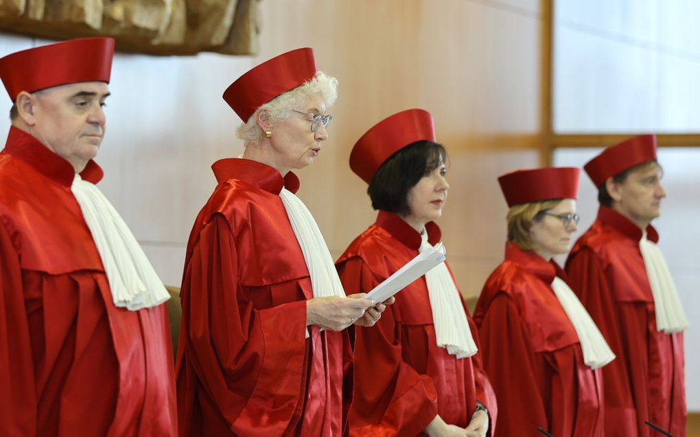 Het Duitse Constitutionele Hof bepaalde dinsdag dat de Bondsdagverkiezingen in een deel van Berlijn moeten worden overgedaan. beeld EPA, Ronald Wittek