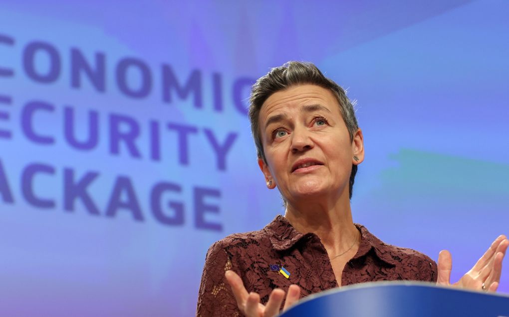 Eurocommissaris voor Mededinging Margrethe Vestager. beeld EPA, Olivier Hoslet