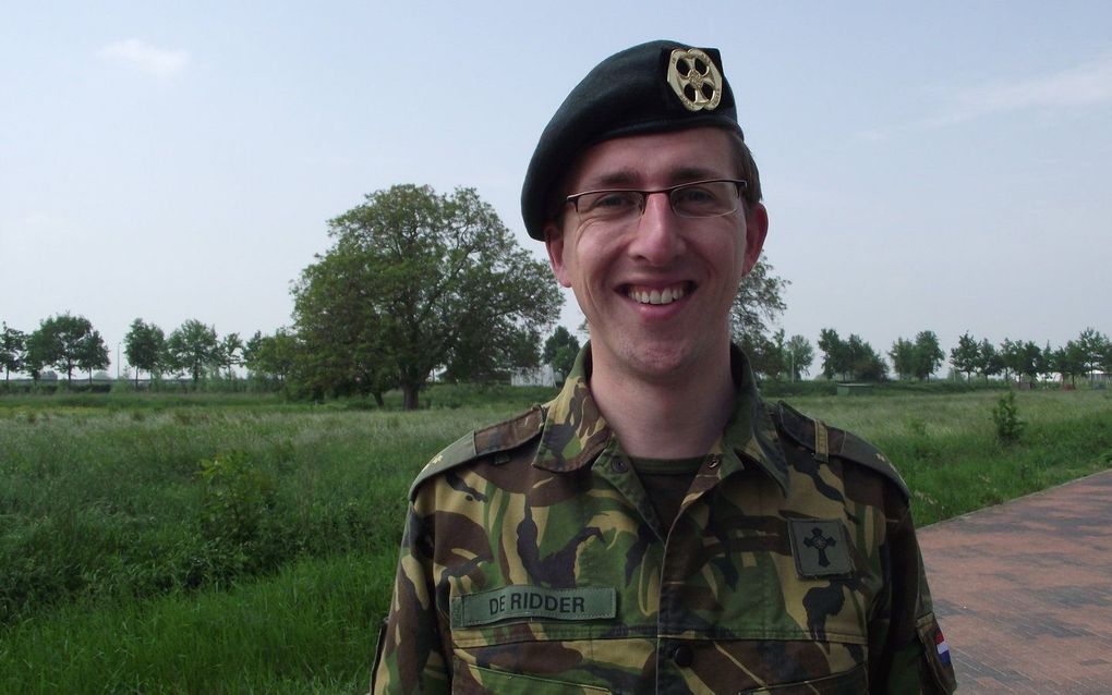 Ds. Teun de Ridder. beeld Defensie