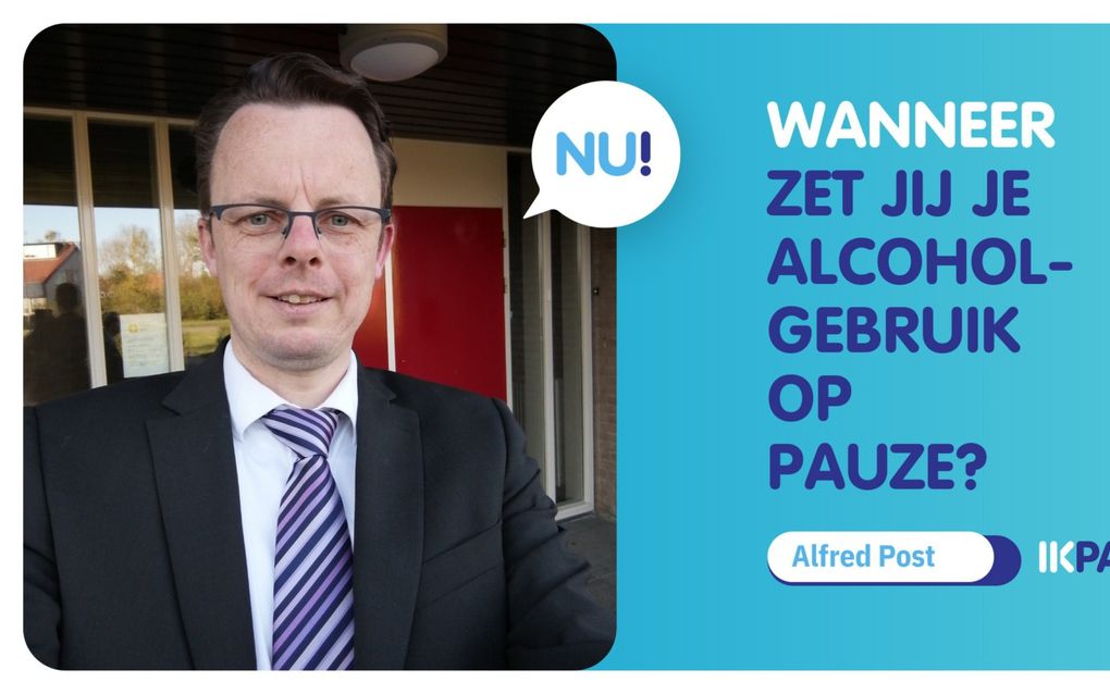 Ds. Alfred Post doet mee aan anti-alcoholcampagne IkPas. beeld gemeente Elburg