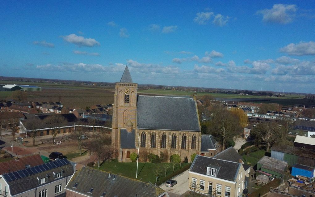 De hersteld hervormde kerk te Leerbroek. beeld J. Keppel