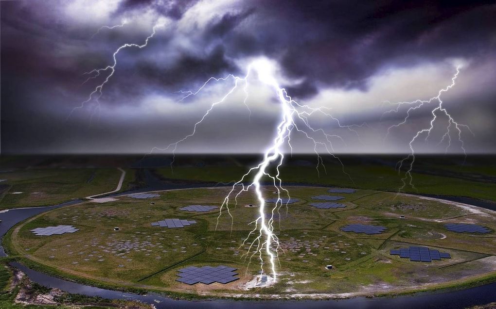 Bliksem ontlaadt zich via plasmakanalen. Op de breekpunten ontstaan naalden, waardoor de lading deels terugvloeit naar de wolk, om zich daarna binnen milliseconden opnieuw te ontladen door hetzelfde kanaal. beeld Rijksuniversiteit Groningen, Olof Scholten