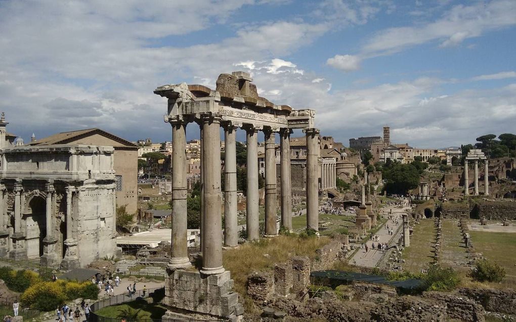 Het Romeinse Rijk maar liefst drie keer getroffen door een ingrijpende pandemie. Foto: Het Forum Romanum in Rome. beeld Wikimedia