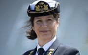 Jeanette Morang, de eerste vrouwelijke commandant van een Nederlands marineschip, stond op zee haar mannetje. beeld Koninklijke Marine