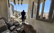 Verwoestingen door de oorlog in Libië. beeld AFP, Mahmud Turkia
