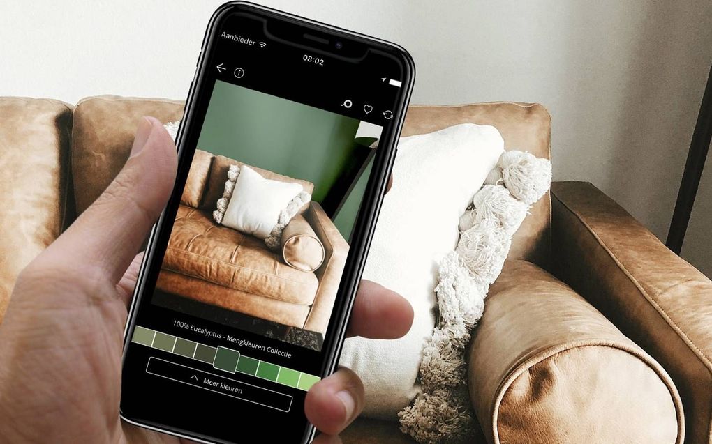 Zit je al een tijdje te twijfelen over een nieuwe kleur op de muur? De Flexa Visualizer-app helpt je om inspiratie op te doen. beeld RD