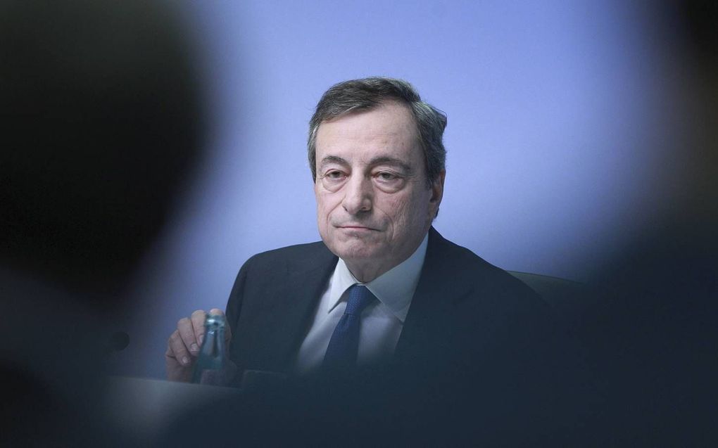 Mario Draghi. beeld AFP, Daniel Roland