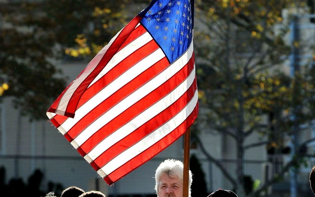 Aanhangers van de Tea Party in New York. Foto EPA