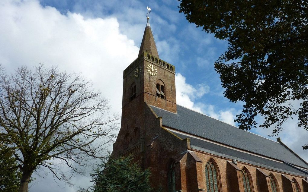 De dorpskerk (Burchtkerk) in Den Burg, op Texel. beeld RD