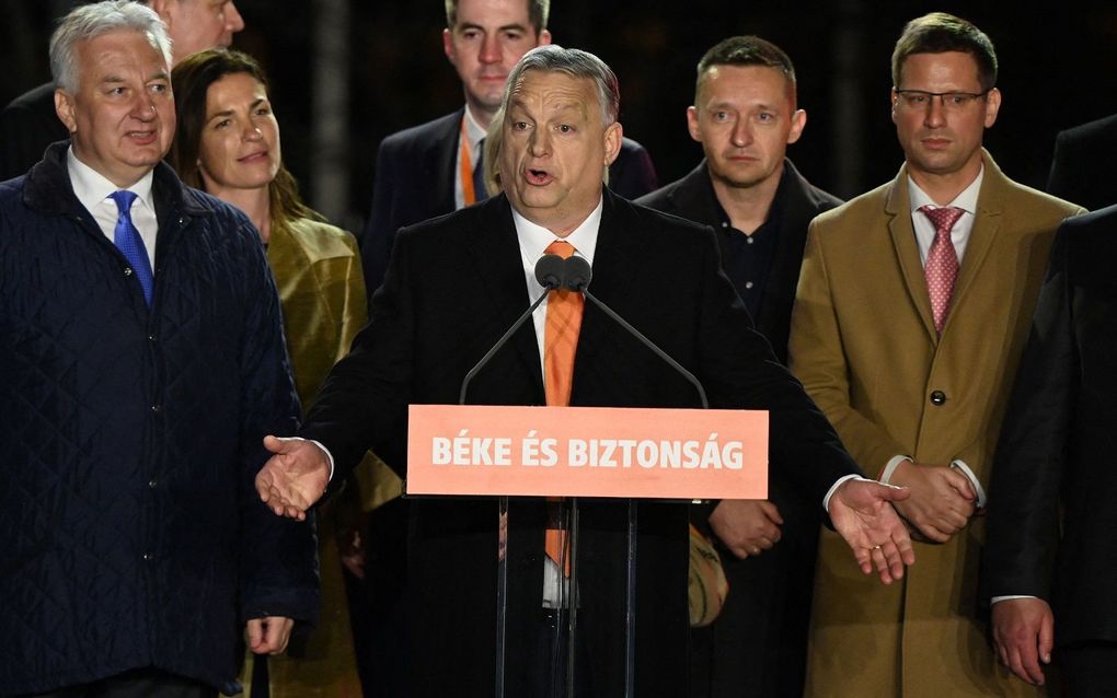 De Hongaarse premier Viktor Orbán. beeld AFP, Atilla Kisbenedek