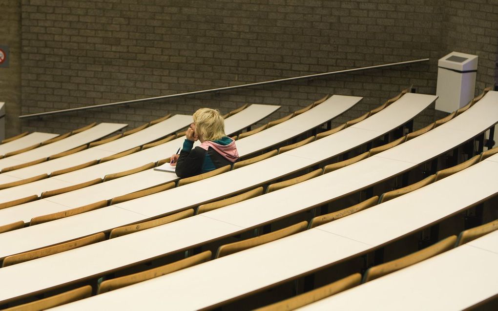 Collegezaal van de Erasmus Universiteit. beeld ANP, KOEN SUYK