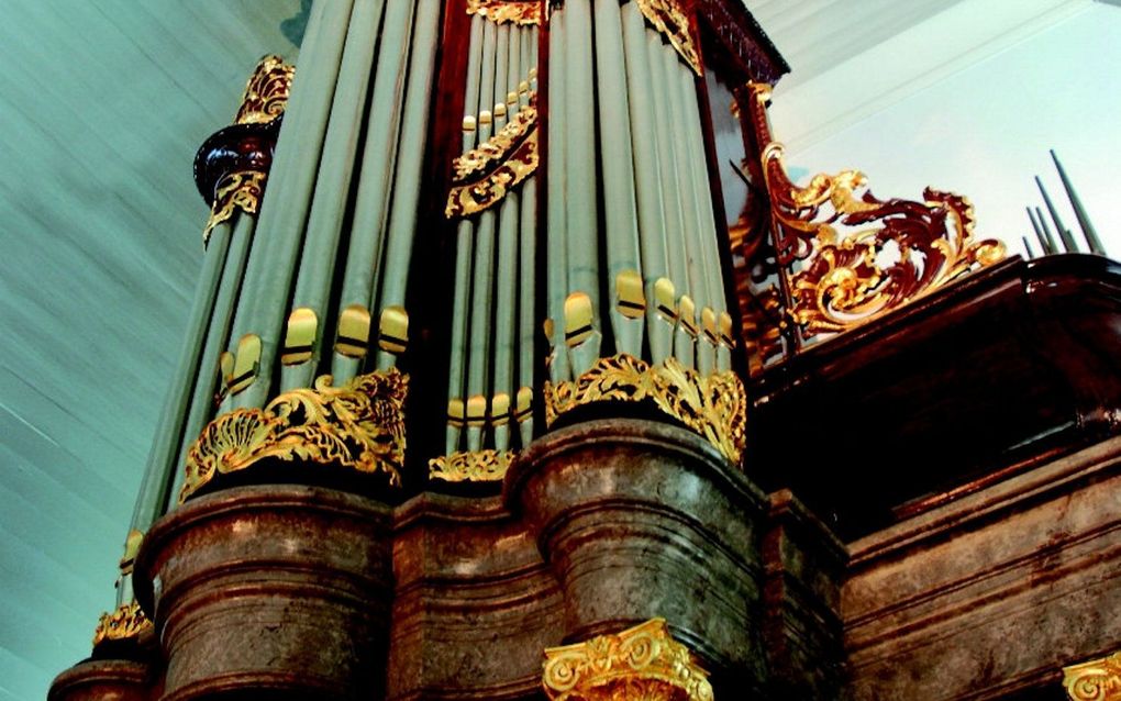 Het orgel van de Waalse Kerk in Leiden. beeld Orgelcommissie Waalse Kerk