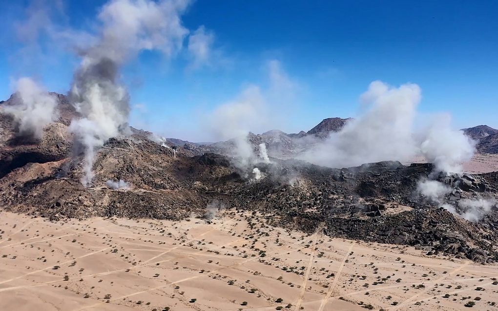 Militaire oefening van Houthi-rebellen in Jemen. beeld EPA/HOUTHIS MEDIA CENTER