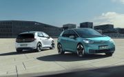 Volkswagen heeft maandag op de internationale autobeurs IAA in Frankfurt het elektrische model ID.3 onthuld. beeld Volkswagen