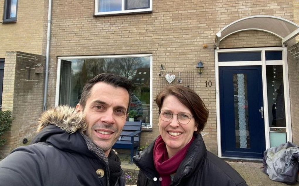 Jurjen en Marijke ten Brinke zijn de nieuwe hoofdbewoners van de christelijke leefgemeenschap Good Luck in Amsterdam-Noord. beeld Fam. Ten Brinke