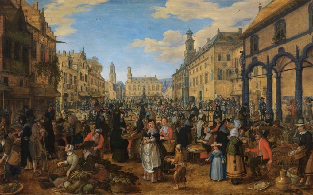 Markttafereel, Sebastiaan Vrancx, ca. 1600. beeld The Phoebus Foundation