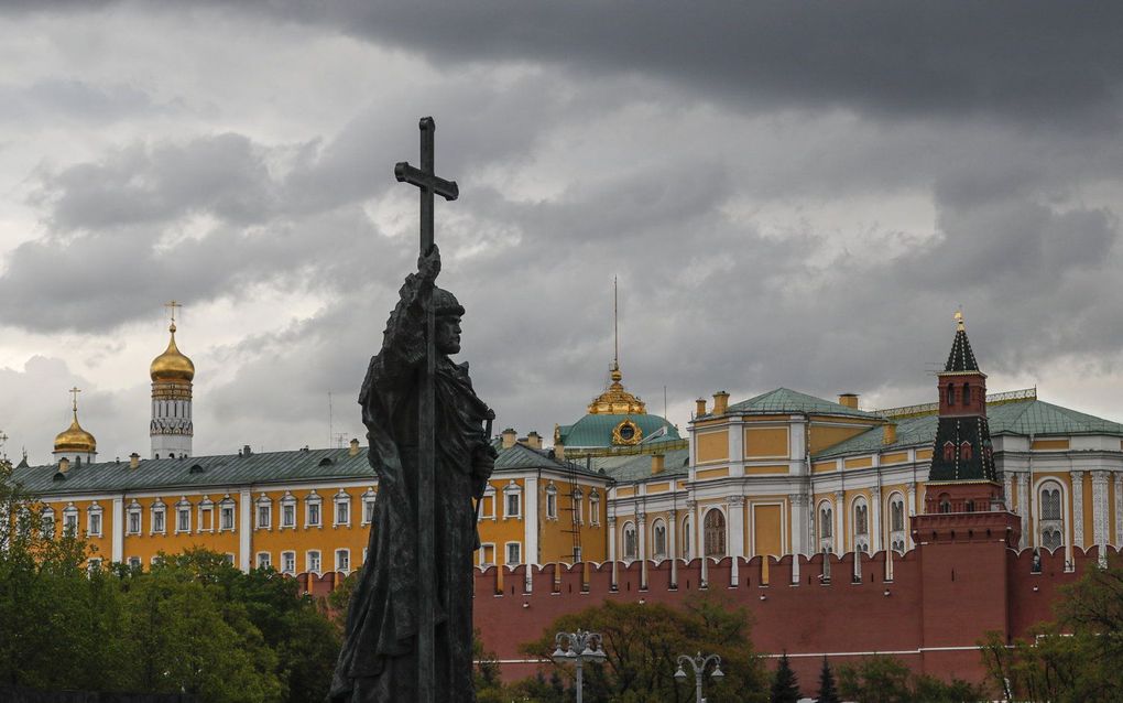 Blik op het Kremlin in Moskou. beeld EPA, YURI KOCHETKOV