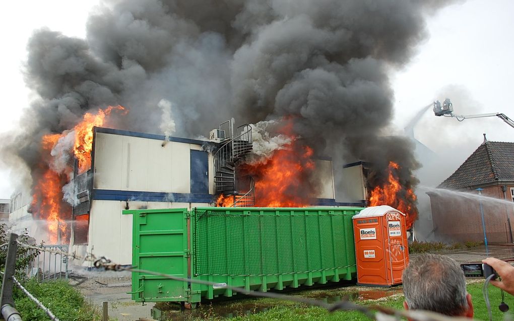 Brand gemeentehuis Opheusden. Foto RD