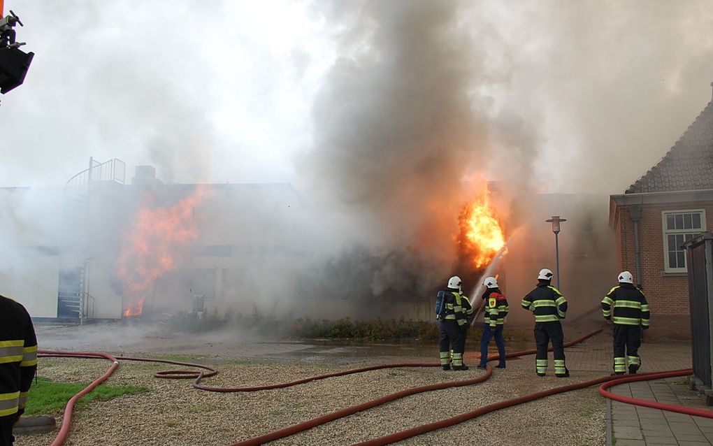 Brand gemeentehuis Opheusden. Foto RD