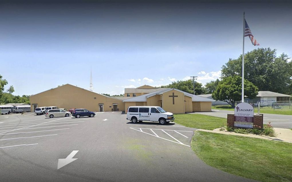 Hoewel de Calvary Baptist Church in Dundalk van de gouverneur van Maryland weer kerkdiensten mocht beleggen, werd dat verboden door het regionale bestuur, waarin de Democraten een meerderheid hebben. beeld Google Streetview